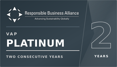 Chunan Manufacturing Center Achieves RBA VAP Platinum for Two Consecutive Years
