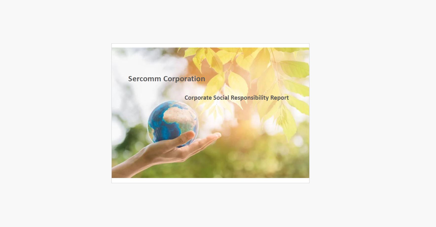 2016 Sercomm Sustainability Report_EN