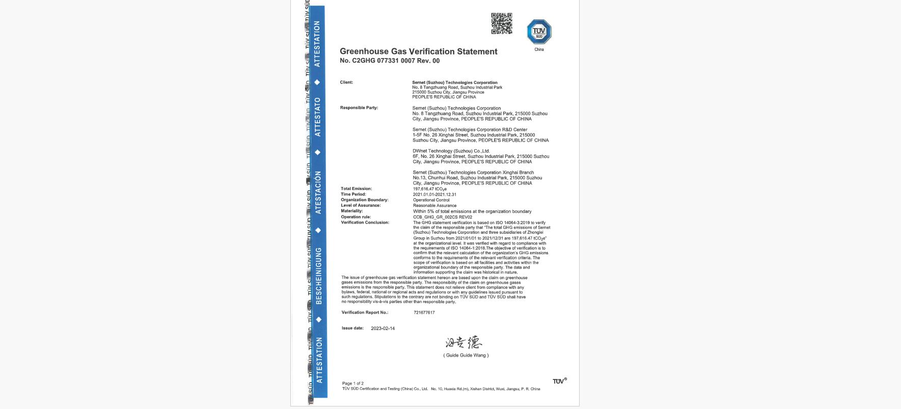 GHG Emissions Accounting & Verification