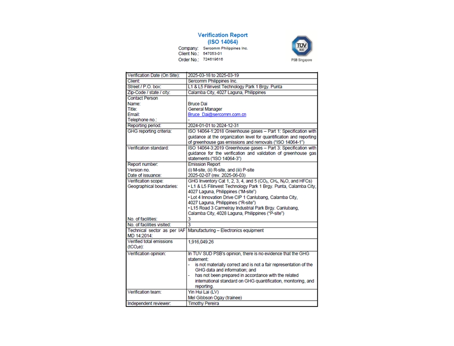 GHG-Stage 4-Verification Report (ISO 14064) 2025